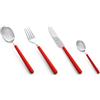 Mepra, Set di Posate Fantasia, 24 Pezzi, Nuovo Corallo, Made in Italy, Lavastoviglie, Servizio Tavola, Stile Contemporaneo