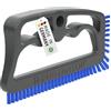 FUGINATOR® Spazzola per fughe grigio/blu - Spazzola per la pulizia delle fughe in bagno, WC, cucina-pulizia di piastrelle per pareti e pavimenti, comoda spazzola per fughe e piastrelle