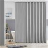 Furlinic Tenda Doccia Antimuffa Tessuto Poliestere Grande Tende Doccia Impermeabile Lavabile Grigio Tenda Vasca da Bagno con 18 Ganci 275x180cm.