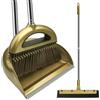 Roellgs Scopa Paletta Tergicristallo Set Tre Pezzi Con Pettine Antivento Verticale Manico Lungo Kit Scopa Paletta Combinazione Pulizia Domestica Spazzare