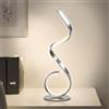 EIDEARAY Lampada da tavolo a LED con design a spirale 22W, dimmerabile al tocco, lampada da scrivania, moderna lampada da comodino, bianco caldo bianco freddo 3 modalità di colore, 10 livelli di