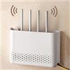 PZPIUGY Router senza fili WiFi, scatola di immagazzinaggio con cavo, supporto da parete, montaggio a parete, Wi-Fi (25,6 x 5 x 17 cm)