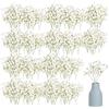 CZAYEFNH 50 Pcs Fiore Artificiale Finti Bianca Gipsofila, mazzi di fiori artificiali Gypsophila per il respiro del bambino di fiori finti, per la decorazione della casa di nozze, decorazione fai da te