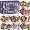 TEWWCEO Candele Profumate Regalo di Natale 8 pezzi Candele Set per Aromaterapia Candela Aromatica di cera di soia naturale con coperchio, Decora il Natale, Regalo per Donna, Mamma, Amici