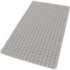 BM 4194 Tappetino Antiscivolo da Bagno per Doccia, con Ventose, Rettangolare, Misura 68x38cm PVC, Grigio Effetto Quadratini