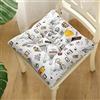 FAIRUO Cuscini Sedie Cucina Set da 2/4/6 Coprisedie Morbidissimo per Interno Esterno Cuscini Sedie Esterno Giardino Trapuntati con Laccetti Soggiorno Cuscino Ufficio(#4,40x40cm/15.7x15.7in)