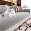 Generico Fodera Divano Componibile[ Per Cani/Gatti] - Chenille Impermeabile Lavabile, Antiscivolo, Anti-Graffi [4 Stagioni Anti Pelo](Light grey,70x90cm)