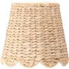 Zafferano, Poldina L Cover Giacinto d'Acqua, Intrecciata a Mano per Lampada da Tavolo, Paralume Compatibile con Lampade Poldina, Fatto a Mano, Ø19,5 x 17,5 cm
