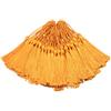 Makhry Nappe Segnalibro 100pcs 13cm / 5 Pollici Filo di Seta con 2-Inch Cord Loop e Piccolo Nodo Cinese per la Creazione di Gioielli, Souvenir, Segnalibri, Accessori Artigianali Fai da te(Arancione Chiaro)