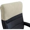 YongXinMY Copertura elasticizzata per poggiatesta per sedia da ufficio - Protezione elastica minimalista per schienale, spessa, morbida, tinta unita, coprisedile per sedia da computer da scrivania Boss con