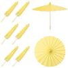 sourcing map 6 ombrelli di carta da 30,5 cm, ombrelli di carta oliata fai da te, per fotografia, oggetti di scena, artigianato, feste, matrimoni, decorazioni, colore: giallo