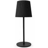TEK ONE Tecnologia Lampada da Tavolo LED Ricaricabile USB-C Touch | 3 CCT Dimmerabile | Lampada Senza Fili Moderna da Comodino | LED 1W per Bar Ristorante Camera Soggiorno (Nero)