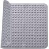 thirei Tappeto Doccia Thirei, 48 x 48 cm, Antiscivolo, Tappetino con Ventose, Grigio, Rettangolare, PVC