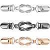 Gosknor 3pz Clip per Maglione, Clip Abito Metallo Colletto Scialle Cardigan Camicia Stringivita Pantaloni Tenditore Vita per Abbigliamento Donna Fermagli Stringere Vestiti (Retrò)