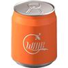 Wswqop Cestino per Rifiuti a Forma di Lattina di Cola, con Coperchio a Pressione, Organizer per Carta, Pattumiera per Garage, Cucina, Casa E Lavanderia, Arancione con Ruota