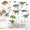 WandSticker4U®- [22 pezzi] Adesivi murali DINOSAURI per bambini acquerello I Adesivi da parete dinosauri bambino animali dino giungla I Sticker dinosauri muro decorazioni cameretta bimbo mobili COOL