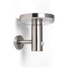LEDKIA LIGHTING Applique da Parete per Esterni Solare LED 5W Alluminio con Sensore di Movimento Barton Argento per Sale, Soggiorno, Cucina, Camera