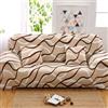 SSWH Copridivano 1/2/3/4 posti Copridivano elasticizzati Copridivano in spandex con stampa 3D Copridivano universale con angoli Copridivano antiscivolo Divano lavabile per(Size:1 Seater(90-140cm),Color:T)