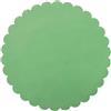 PuntoCasaStore 100 PZ Velo VELI di Fata Tulle Organza VELETTI BOMBONIERE DIAM.24 CM Tondo Smerlato Fai da Te Confetti VERDINO