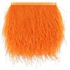CENFRY Confezione da 2 metri di struzzo, piume di frangia per abiti, cucito, artigianato, costumi decorazione (arancione)