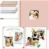 Vienrose Album Fotografico per fai da Te,25,5x25,5 cm, 20 Fogli, 40 Pagine | Scrapbooking a Spirale, Foto, Libro di Memoria, Tela, Regalo Creativo per Matrimoni, Battesimi, Bambini, Viaggi, Anniversari