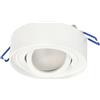 EDO Faretto da Soffitto Incasso Rotondo Bianco SKAND MINI Orientabile - Plafoniera Moderna in Alluminio Compatibile con Attacco GU10 - Spot da Soffitto ø95x30mm per Soggiorno, Cucina, Corridoio