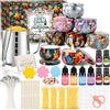 BBLTIFF Kit Candele Fai Da Te, Kit per Fabbricazione Candele, Kit per Candele con 480 g Di Cera d'api, 8 Vasetti di Candele, 4 Essenze Colorate e 4 Fragranze ect, per Principianti DIY Set Regalo