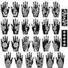 JIANGZHIB Set di 26 Stencil per Henné Tatuaggi, Henne Tatuaggi per Mani e Dita, Modelli di Tatuaggio Nero, Inclusi Mani Indiane Arabe, Tatuaggi Temporanei per Braccio, Ragazza, Body Art