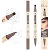 BUTBU 2 In 1 Penna Lentiggini Finte, Henne Lentiggini Timbro, Impermeabile E Resistente, Doppia Estremità Con Funzione Eyeliner, Crea Un Trucco Naturale, Adatto A Tutti I Tipi Di Pelle-03#Intenso