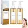 Ycydazi Centella Asiatica Olio detergente 100 ml × 2, leggero e rinfrescante, pulizia delicata per viso, occhi e labbra, struccante impermeabile