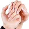 BUTBU Unghie Finte, 24 Pezzi unghie a Pressione, Copertura Completa Press on Nails, Con Adesive Gel Stickers, Riutilizzabili per Ragazze Donna Natalizie Halloween DIY- Rosa