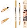 BUTBU 2 In 1 Penna Lentiggini Finte, Henne Lentiggini Timbro, Impermeabile E Resistente, Doppia Estremità Con Funzione Eyeliner, Crea Un Trucco Naturale, Adatto A Tutti I Tipi Di Pelle-01#Leggero