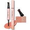 BUTBU Lentiggini Finte 2 In 1 Con Fard, Freckle Maker, Sfumabile, Buttermelt, Naturale,Lunga Durata, Impermeabile, Adatto A Tutti I Tipi Di Pelle, Può Creare Una Varietà Di Effetti Di Trucco-01