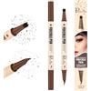 BUTBU 2 In 1 Penna Lentiggini Finte, Henne Lentiggini Timbro, Impermeabile E Resistente, Doppia Estremità Con Funzione Eyeliner, Crea Un Trucco Naturale, Adatto A Tutti I Tipi Di Pelle-04#Ricco