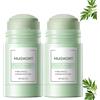 YUNFAX Mugwort Mud Mask Stick, Green Stick Mask, Improves Acne and Reduces Blackheads. Acne Removing Mugwort Masks Deeply Cleanses Pores, Controls Oil and Balances The Skin's Oil-water Balance (2 pezzi)