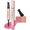 BUTBU Lentiggini Finte 2 In 1 Con Fard, Freckle Maker, Sfumabile, Buttermelt, Naturale,Lunga Durata, Impermeabile, Adatto A Tutti I Tipi Di Pelle, Può Creare Una Varietà Di Effetti Di Trucco-03