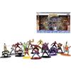 Jada - Marvel Spider-Man Nanofigurs Multi-Pack 18 pz Wave 8, 253225028, +8 anni, 18 personaggi in metallo pressofuso, dimendione 4 cm, peso 30 grammi