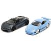 Jada Toys - Auto Fast and Furious (set da 2 pezzi) - Brian's Porsche 911 GT3 RS & Shaw's McLaren 720S 2017-2 Legacy Series Modellino auto con porte apribili, 1:32, 19 cm, a partire da 8 anni, Wave 1,