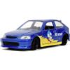 Jada Toys Sonic The Hedgehog Auto Honda Civic Type-R 1997 - Modellino auto in metallo con porte apribili, veicolo giocattolo per fan e bambini a partire da 8 anni