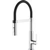 RIVESHOP - miscelatore cucina con canna flessibile in silicone nero - SHOP0000430