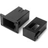 SHUAIGUO Vano contenitore porta batteria da 9 V Scomparto per chitarra acustica Pickup per basso nero