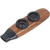 Naroote Flauto Kazoo, Divertente Suonare lo Strumento a Fiato Flauto Kazoo con Due Fori 115x32x20mm Regolabile per le Prestazioni (Colore del legno naturale)