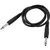 ERYUE Cavo di Chitarra Cavo Eryue Cavo Audio Nero per Bassi di Chitarra Elettrica Chiave da 1/4 Pollice a 1/4 di Pollice TS Dritto S, 1 M/3,3 Piedi
