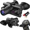 Generic Binocolo per visione notturna, registrazione 4K con zoom digitale 8X, foto da 40 MP, raggio di visualizzazione da 599,8 m, occhiali a infrarossi con luce tattica e scheda SD da 32 G