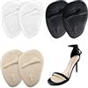 NJCXOLA 3 Paia Cuscinetti per Avampiede, Cuscinetti Per Scarpe,Cuscinetti Metatarsali Donna, Gel Metatarsal Pads, Confortevoli e Traspiranti,Avampiede Solette Inserti Per Le Donne