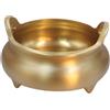 Incensiere Tre Piedini Aperto Bruciatore Incenso in Ottone Metallico