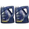 Mannol 4 tempi Plus API SL SAE 10W-40 parzialmente sintetico 8 litri Olio per moto e scooter