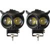 Generico Lampadina Del Faro Per Moto - Faro LED Da Guida Per Auto Con Alta Luminosità | Faretti Impermeabili per Avventura Notte Autostrada