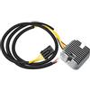 A ABSOPRO Tensione Regolatore Raddrizzatore Per Polaris Sportivo 14-20 1 Pz | 4014543, 3 Pin, Nero/Argento/Giallo, Plastica/Metallo, Per Polaris Sportsman 570/450/ETX/X2 (2014-2018)