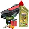 Motocar Kit tagliando Castrol Power 1 10W40 filtro olio aria candela Yamaha X-Max 300